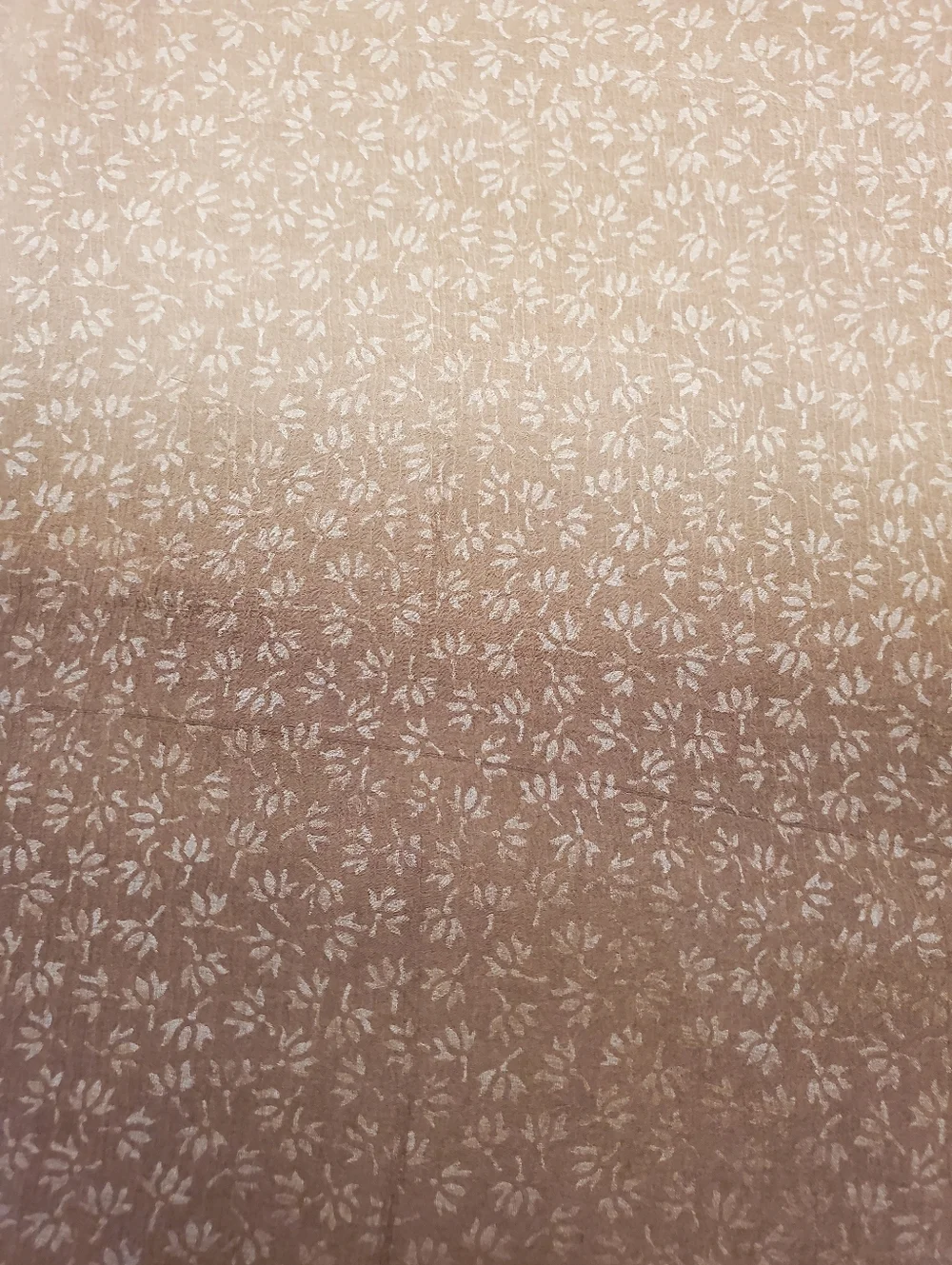 Brown Ombre Sheer Scarf Wrap | Boho Neutral Lightweight Shawl Floral Soft